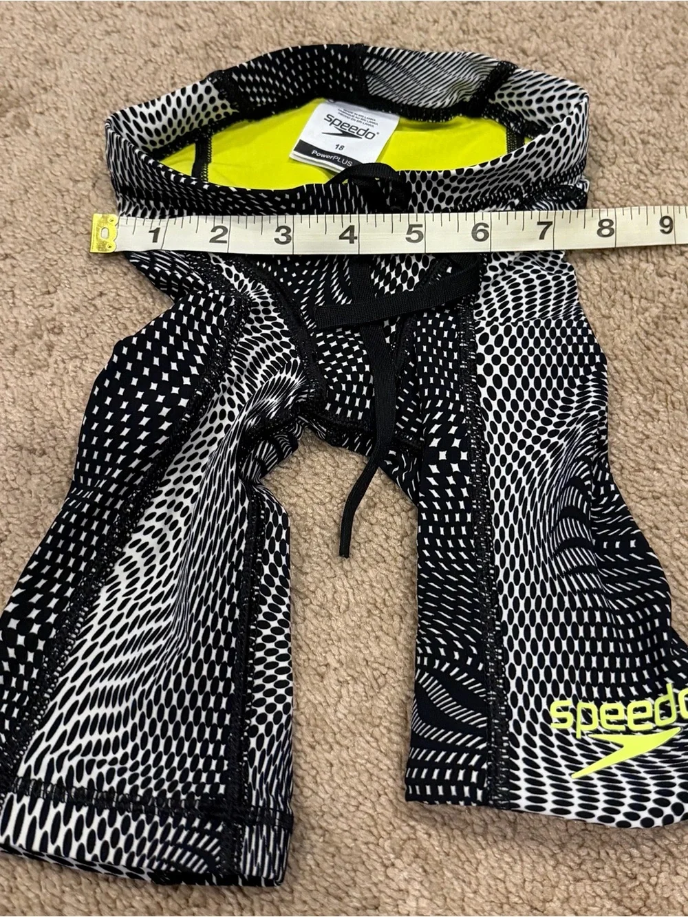 Youth Speedo Vanquisher Print Jammer Tech Suit Swimsuit Sz 18